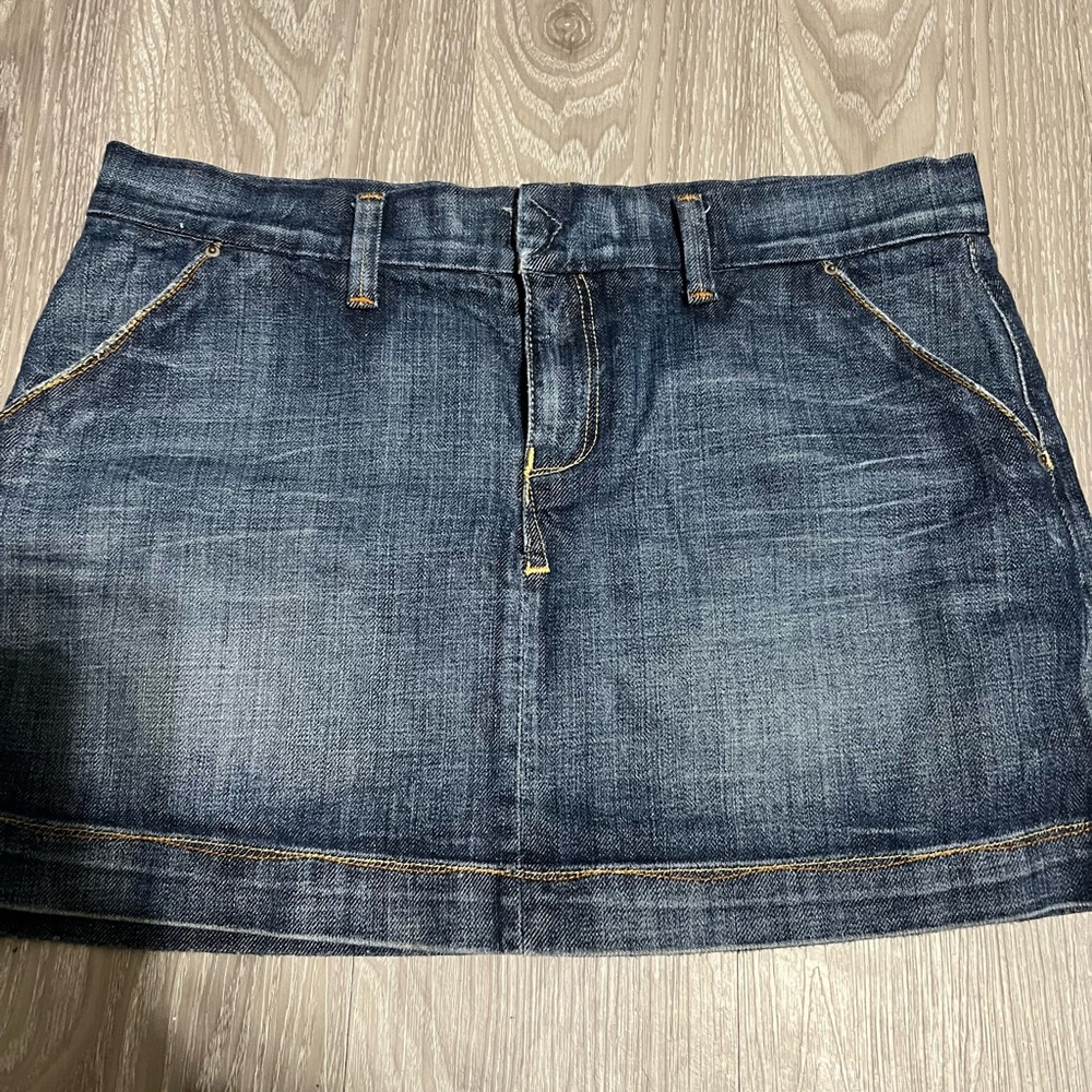 Blue Cult Women’s Denim Mini Skirt Size 29 Y2K Jean Skirt